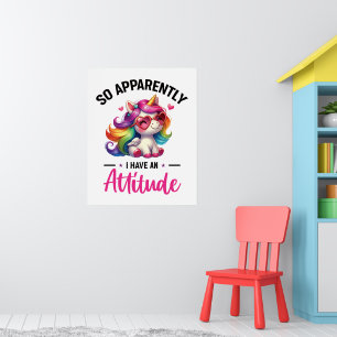 Sassy ich habe eine Einstellung Poster