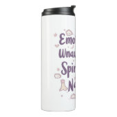 Sassy Introvert Humor mit süßen Wolken Thermosbecher (Nach links gedreht)