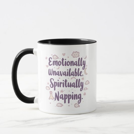 Sassy Introvert Humor with Cute Clouds Tasse (Links)