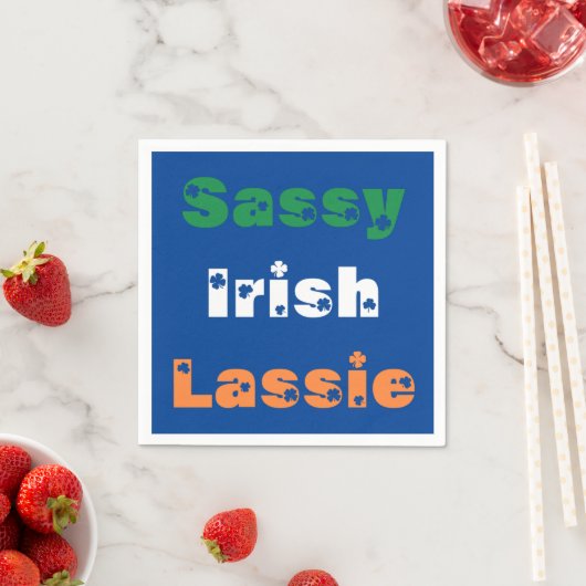 Sassy Irish Lassie Paper Napkin Serviette (Beispiel)