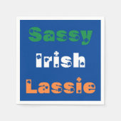 Sassy Irish Lassie Paper Napkin Serviette (Vorderseite)