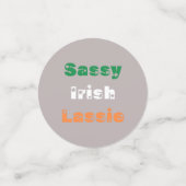 Sassy Irish Lassie Table Confetti Konfetti (Klein Vorderseite)