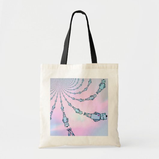 Sassy Kaleidoscope Robot Tasche (Vorne)