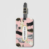 SASSY-KATZEN GEPÄCKANHÄNGER (Vorderseite Vertikal)