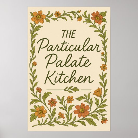 Sassy Kitchen Particular Palate Picky Cook Poster (Vorne)