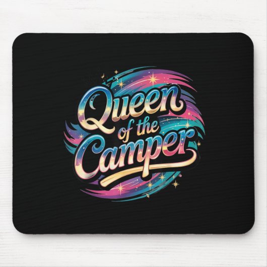 Sassy-Königin des Camper Classy Camping Ehefrau Gl Mousepad (Vorne)