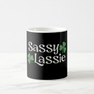 Sassy Lassie St. Patrick's Day Irische Mädchen Sha Kaffeetasse