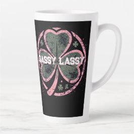 Sassy Lassy Grunge Pink Clover T - Shirt Milchtasse