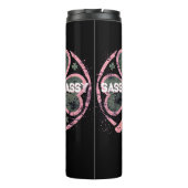 Sassy Lassy Grunge Pink Clover T - Shirt Thermosbecher (Rückseite)