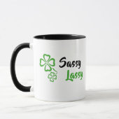 Sassy Lassy mit Kleeblatt Tasse (Links)