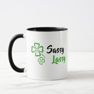 Sassy Lassy mit Kleeblatt Tasse