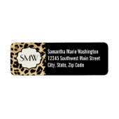 Sassy Leopard Print Mit Monogramm (Vorne)