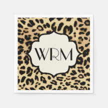 Sassy Leopard Print Mit Monogramm