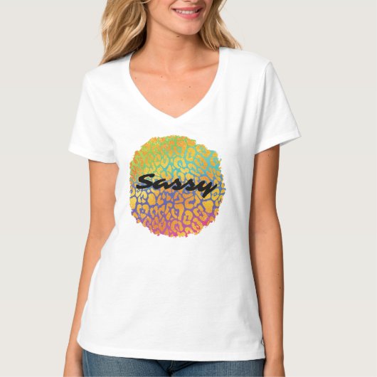 Sassy Leopard Spot T-Shirt (Vorderseite)