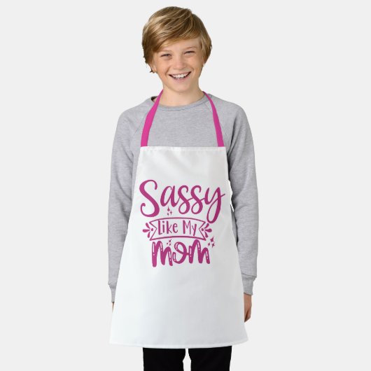 Sassy Like My Mom All-Over Print Apron Schürze (Getragen)