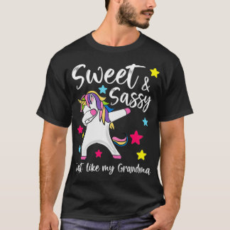 Sassy like my Oma Unicorn Matching Nana Grand T-Shirt
