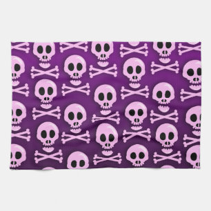 Sassy Lila Skull Geschirrtuch