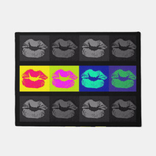 Sassy Lippen-POP Kunst-Fußmatte Fußmatte