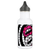 Sassy Lippenbling abstrakt Trinkflasche (Links)