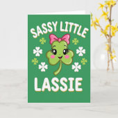 Sassy Little Lassie Karte (Gelbe Blume)