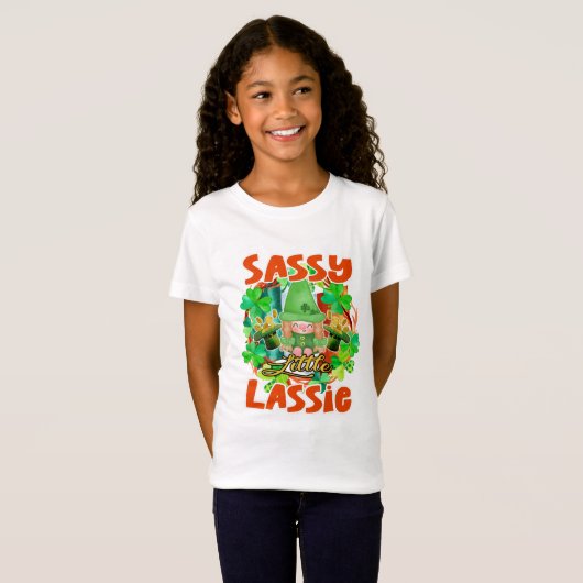 Sassy Little Lassie Kid's T - Shirt (Vorne ganz)