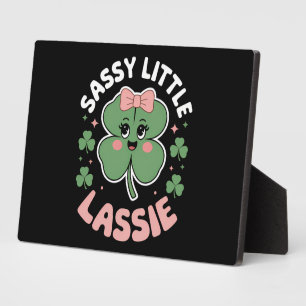 Sassy Little Lassie Lustiger St. Patrick's Day Fotoplatte
