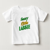 Sassy Little Lassie St. Patrick's Day Baby T-shirt (Vorderseite)