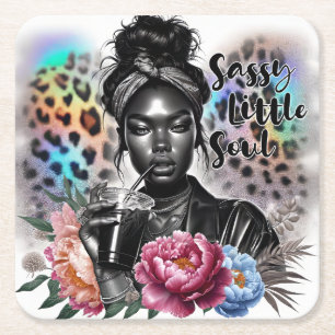 Sassy Little Soul Rechteckiger Pappuntersetzer