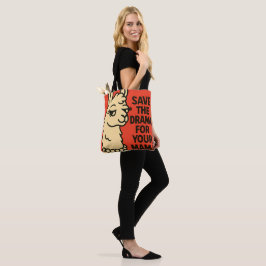 Sassy Llama Attitude - Quirky Farm Animal Illustra Tasche