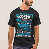 Sassy loyales T-Shirt König-Are Born Scorpio (Vorderseite)