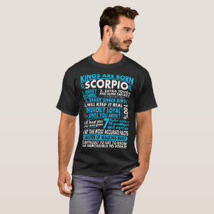 Sassy loyales T-Shirt König-Are Born Scorpio