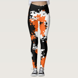 Sassy Mädchen-Camouflage-Leggings - gebrannte Leggings