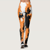 Sassy Mädchen-Camouflage-Leggings - Orange Leggings (Rückseite)