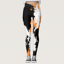 Sassy Mädchen-Camouflage-Leggings - Orange Leggings