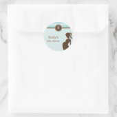 Sassy Mama Baby Shower Fevor Sticker - Blau (Tasche)