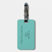 Sassy Mermaid Gepäcktag Gepäckanhänger (Rückseite vertikal)