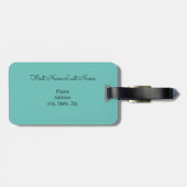 Sassy Mermaid Gepäcktag Gepäckanhänger (Rückseite horizontal)