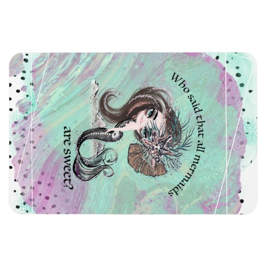 Sassy Mermaid Magnet (Horizontal)