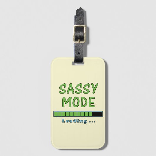 Sassy Mode Loading … Gepäckanhänger (Vorderseite Vertikal)