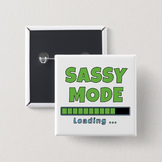 Sassy-Modus wird geladen … Button (Vorne & Hinten)
