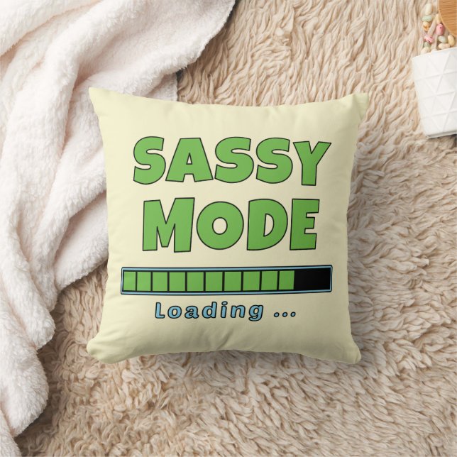 Sassy-Modus wird geladen … Kissen (Decke)