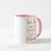 Sassy Mom Life Humor with Lashes Tasse (VorderseiteRechts)