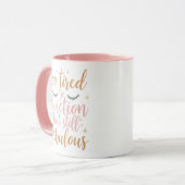 Sassy Mom Life Humor with Lashes Tasse (Vorderseite Links)