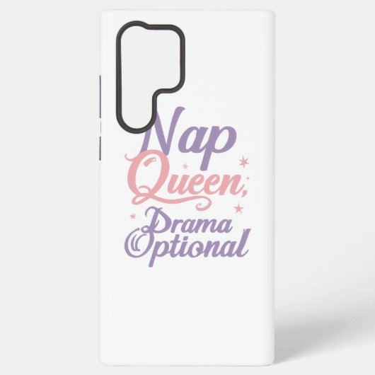 Sassy "Nap Queen" Pastel Typography Samsung Galaxy Hülle (Rückseite)