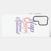 Sassy "Nap Queen" Pastel Typography Samsung Galaxy Hülle (Rückseite (Horizontal))