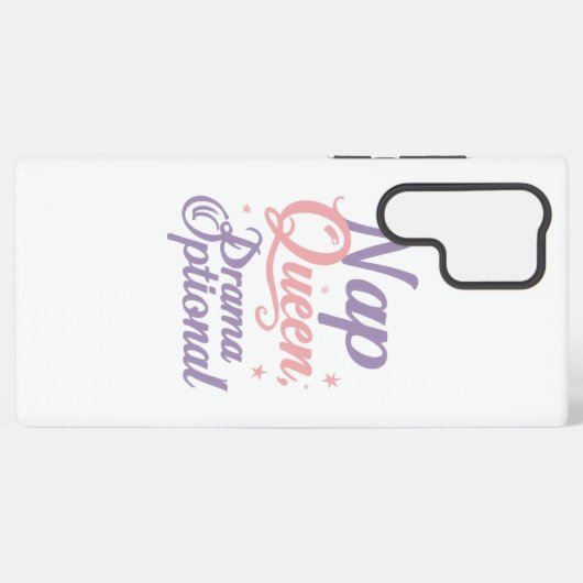 Sassy "Nap Queen" Pastel Typography Samsung Galaxy Hülle (Rückseite (Horizontal))