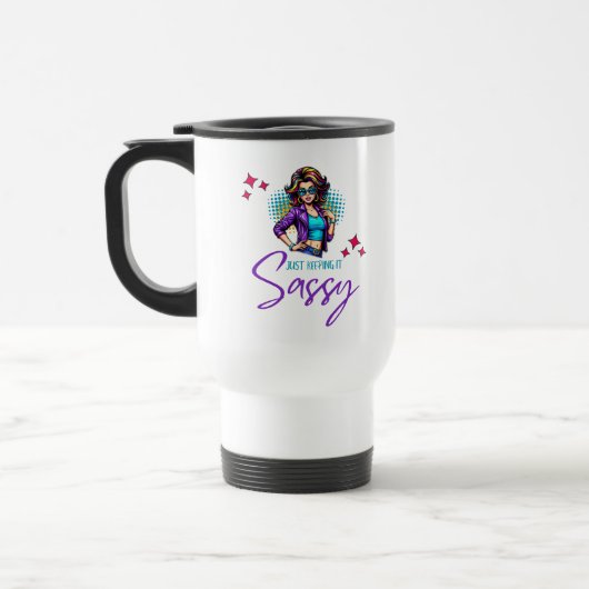 Sassy Neon-Diva Reisebecher (Links)