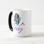 Sassy Neon Diva Verwandlungstasse (Vorderseite Links)