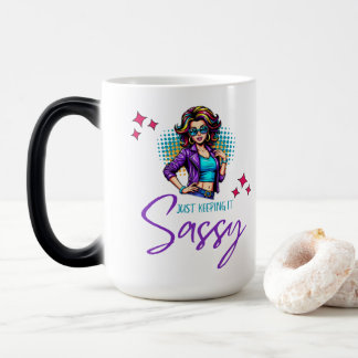 Sassy Neon Diva Verwandlungstasse