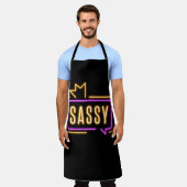 Sassy Neon Glow Apron – Bold Attitude Schürze (Getragen)